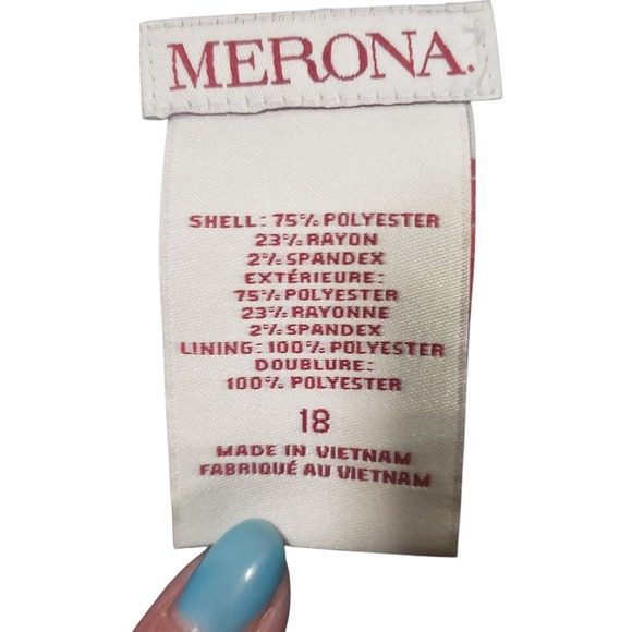 Merona A Line Mini Skirt Womens Ebony 18 Stretch Extensible Lined Hook & Eye Zip - Picture 8 of 12